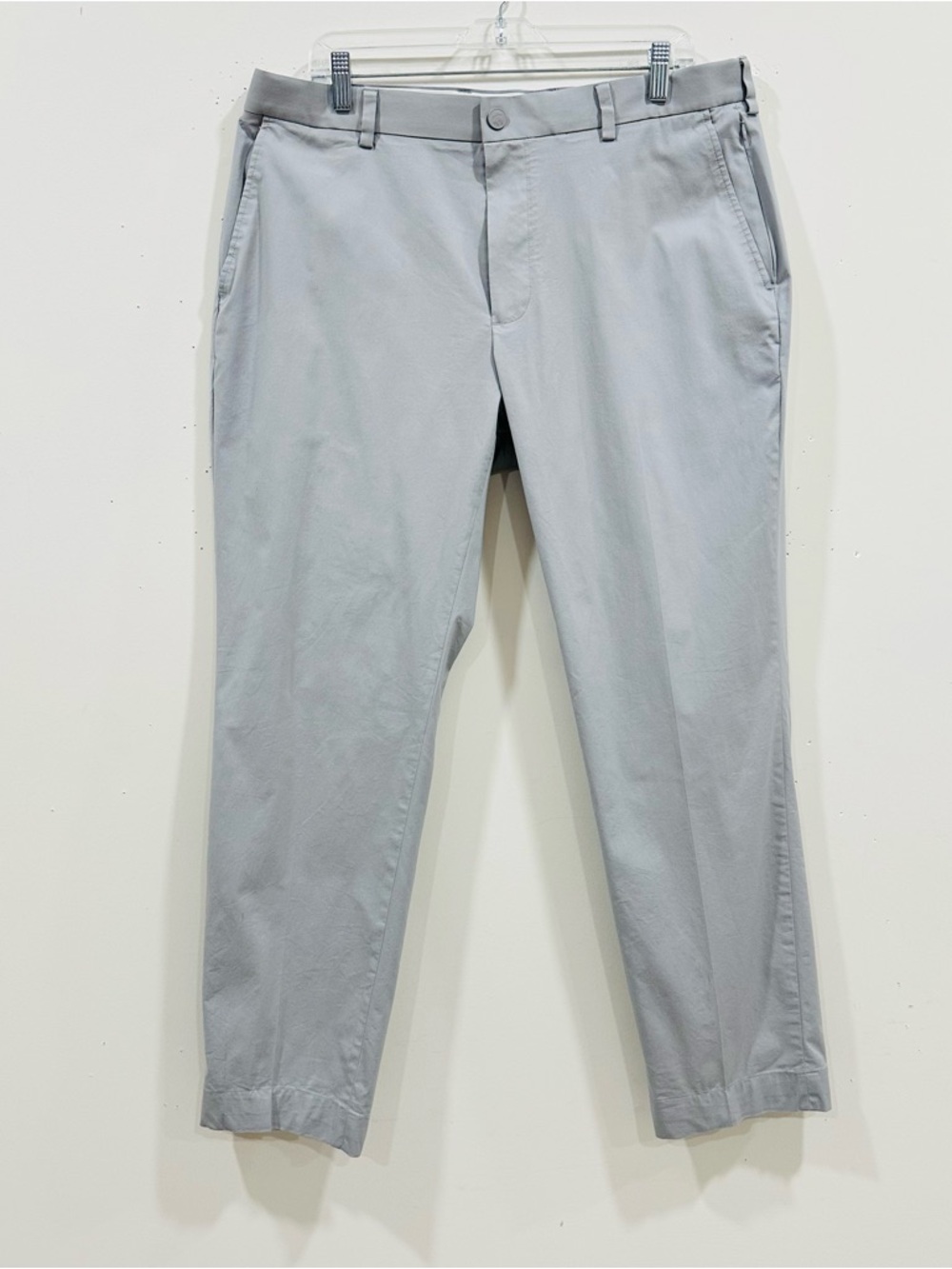 Brooks Brothers Gray Straight Leg Golf Chino Pants Mens 38x32  Stretch